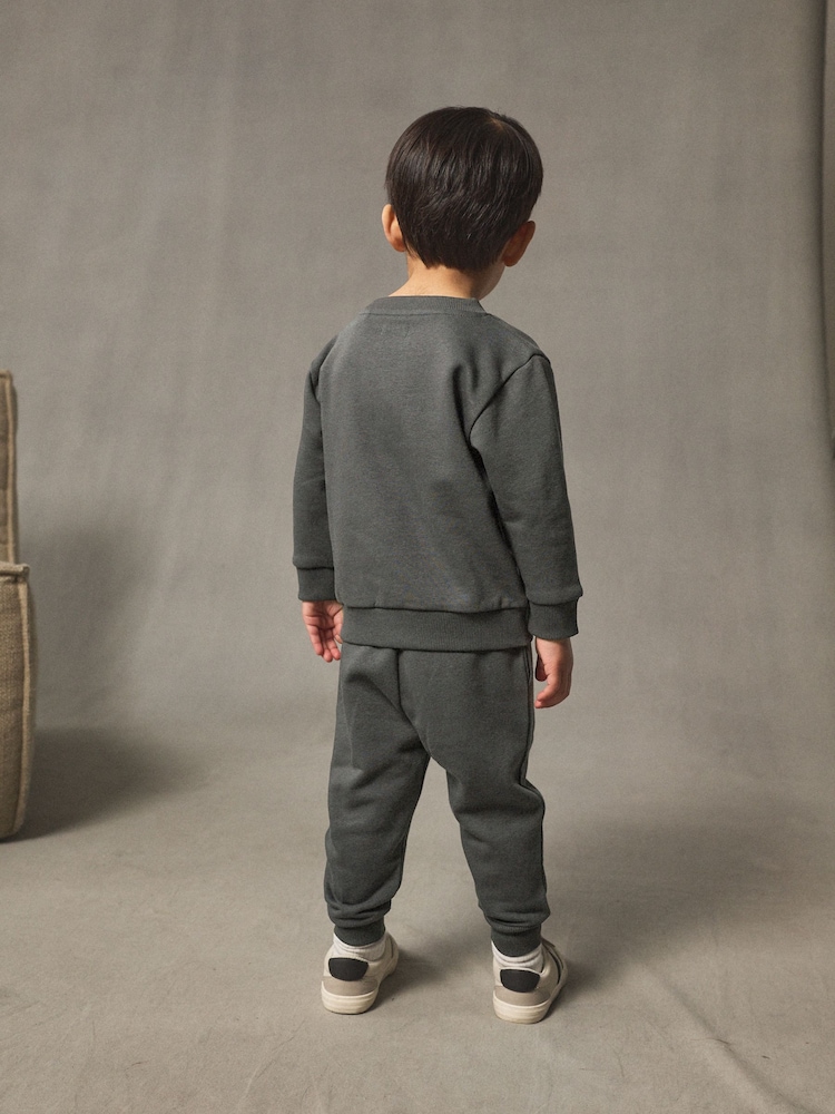 Charcoal Grey Sweatshirt And Joggers Set (3mths-7yrs) - Image 2 of 8