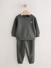 Charcoal Grey Sweatshirt And Joggers Set (3mths-7yrs) - Image 4 of 8