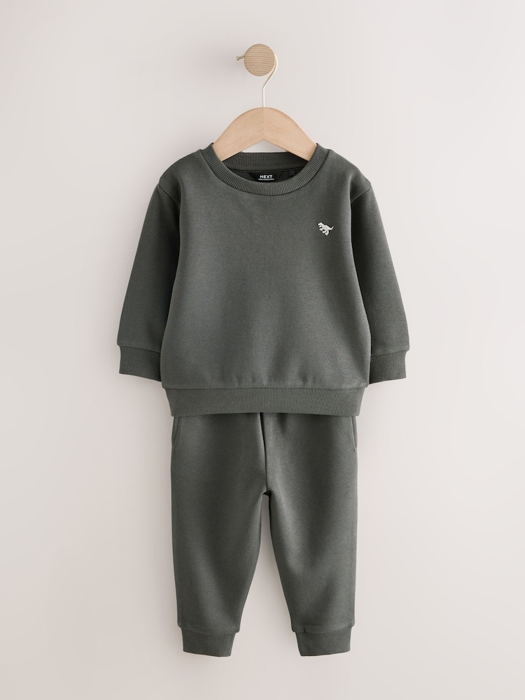 Charcoal Grey Sweatshirt And Joggers Set (3mths-7yrs) - Image 4 of 8