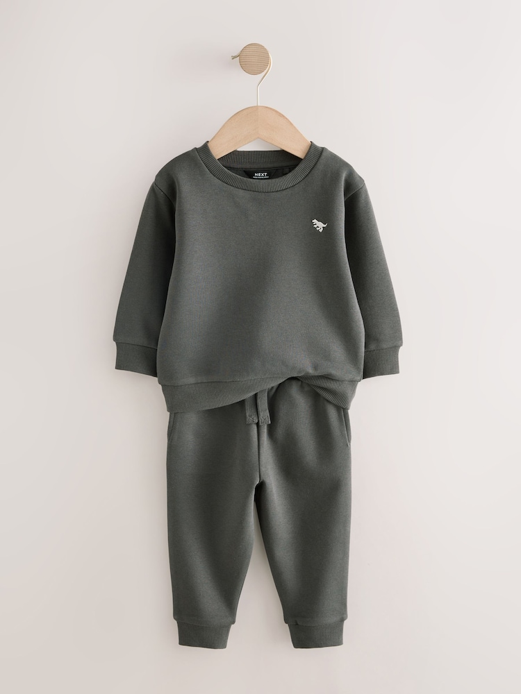 Charcoal Grey Sweatshirt And Joggers Set (3mths-7yrs) - Image 6 of 8