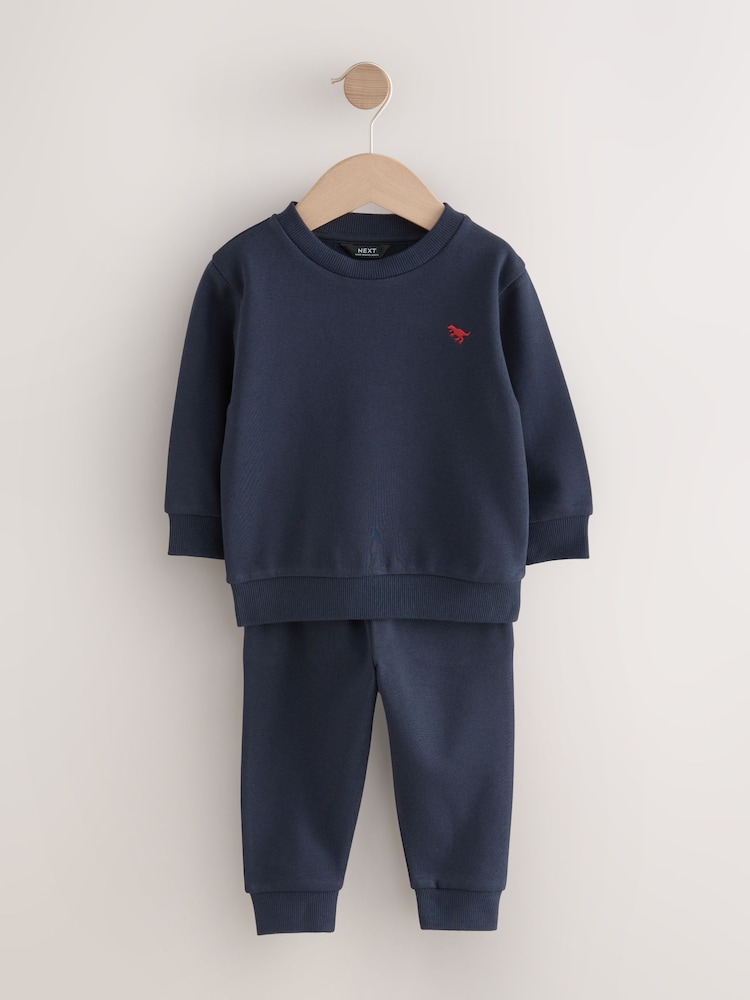 Navy Blue Sweatshirt And Joggers Set (3mths-7yrs) - Image 4 of 8