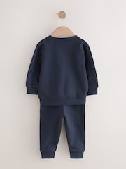 Azul marino - Conjunto de sudadera y pantalones de chándal (3meses-7 años) - Imagen 5 de 8