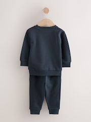 Azul marino - Conjunto de sudadera y pantalones de chándal (3meses-7 años) - Imagen 5 de 8