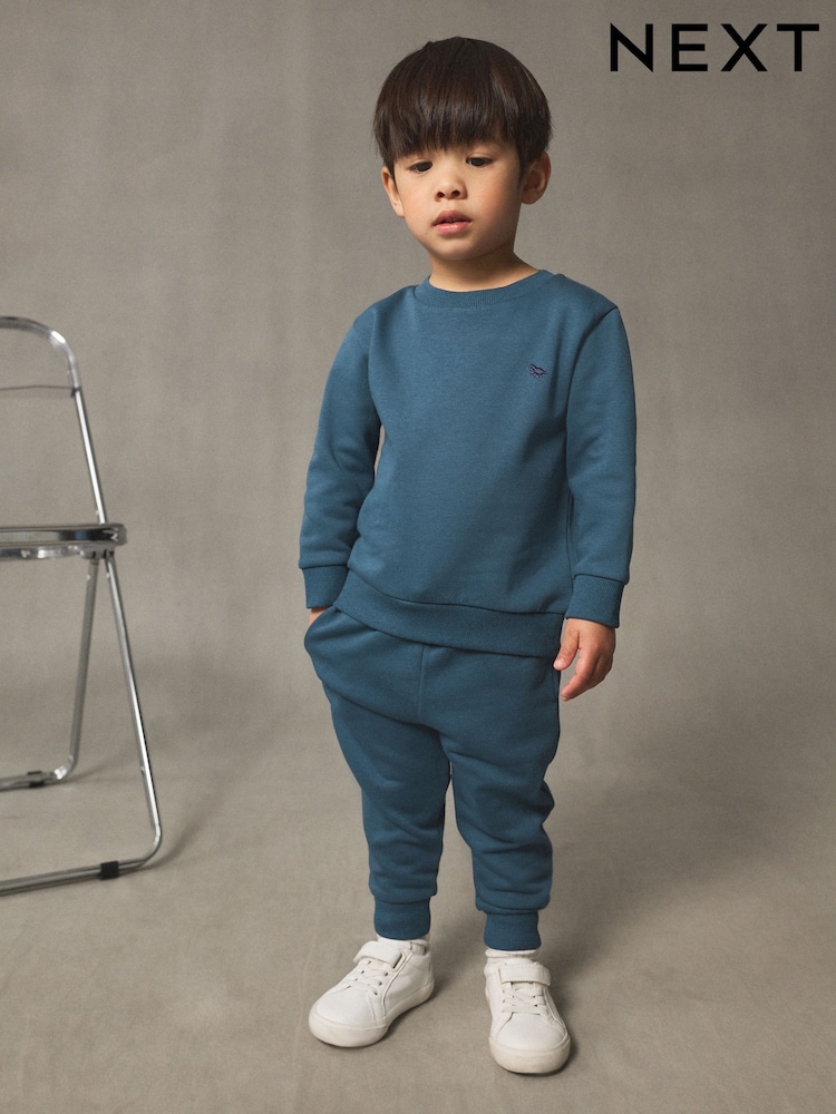 Light Blue Logo Sweatshirt And Joggers Set (3mths-7yrs) - Image 5 of 5