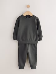 Charcoal Grey Sweatshirt And Joggers Set (3mths-7yrs) - Image 4 of 8