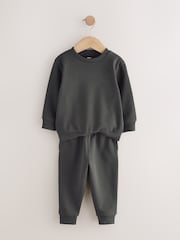 Charcoal Grey Sweatshirt And Joggers Set (3mths-7yrs) - Image 5 of 8