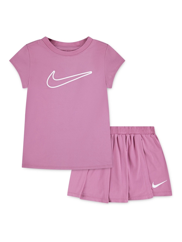 Nike Pink Little KidsTop & Skirt set - Image 1 of 5