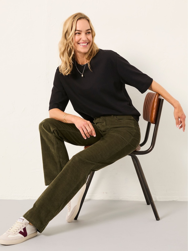 FatFace Clara Olive Green Cord Trouser - Image 5 of 5 FatFace Clara Olive Green Cord Trouser - Image 5 of 5