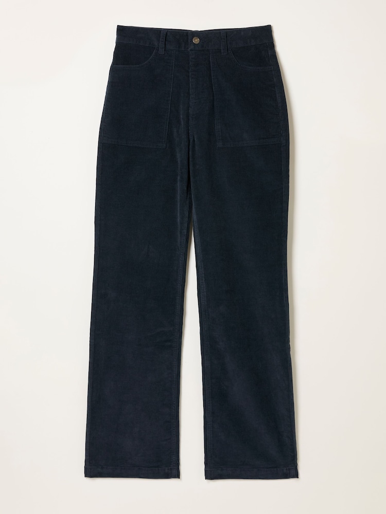 FatFace Clara Dark Navy Cord Trouser - Image 1 of 6 FatFace Clara Dark Navy Cord Trouser - Image 1 of 6