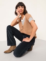 FatFace Clara Dark Navy Cord Trouser - Image 4 of 6