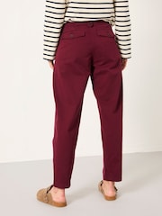 FatFace Eloise Burgundy Red Tapered Chino - Image 2 of 6