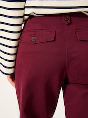 FatFace Eloise Burgundy Red Tapered Chino - Image 3 of 6