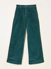 أزرق على أخضر أزرق - FatFace Cord Wide Leg Trouser - صورة 6 من 6