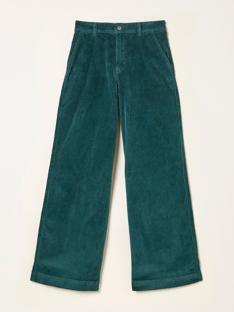 أزرق على أخضر أزرق - FatFace Cord Wide Leg Trouser - صورة 6 من 6 أزرق على أخضر أزرق - FatFace Cord Wide Leg Trouser - صورة 6 من 6