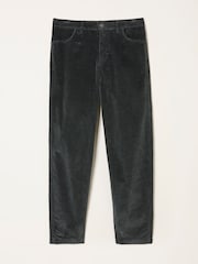 FatFace Willow Washed Black Cord Tapered Trouser - Image 1 of 6