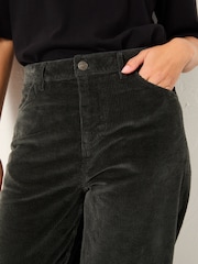 FatFace Willow Washed Black Cord Tapered Trouser - Image 5 of 6