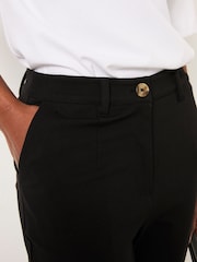 FatFace Grace Black Ponte Tapered Trouser - Image 3 of 5