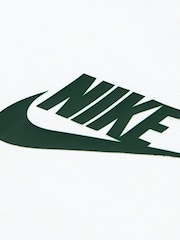 Nike White Little Kids Floral Printed T-Shirt - Image 5 of 5