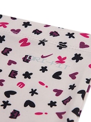 Nike Pink Little Kids Femme Crew Sweatshirt and Flared Legging Set - Image 4 of 5