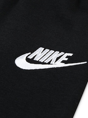Nike Black Little Kids Club Half Zip and Wide Leg Joggers Tracksuit Set - Image 4 of 4