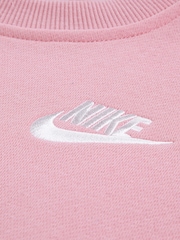 Nike Pink Little Kids Club Oversized Crew Sweatshirt - Image 3 of 3