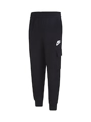 Nike Black Little Kids Club Fleece Cargo Joggers - Image 3 of 5