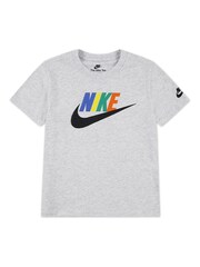 Nike Grey Little Kids Club Family T-Shirt - Image 1 of 5