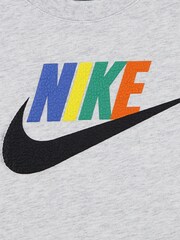 Nike Grey Little Kids Club Family T-Shirt - Image 5 of 5