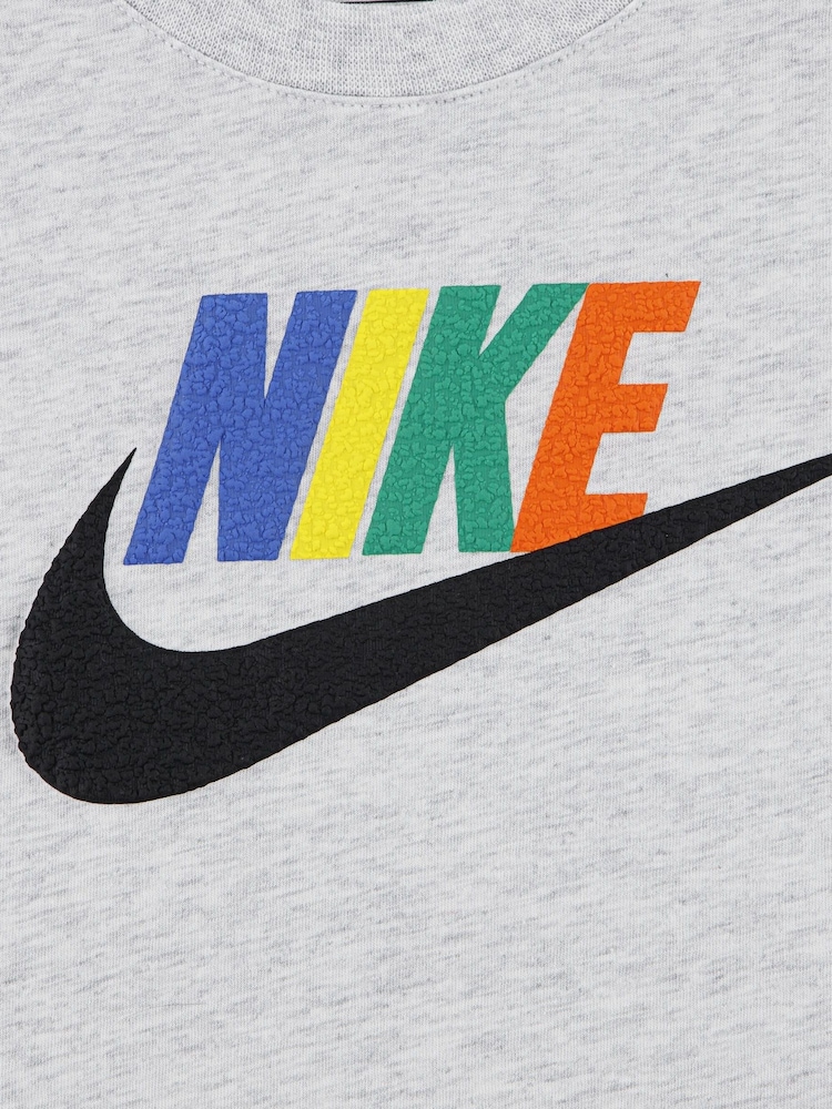 Nike Grey Little Kids Club Family T-Shirt - Image 5 of 5