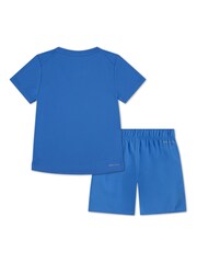 Nike Blue Little Kids Miler T-Shirt and Challenger Shorts Set - Image 2 of 5