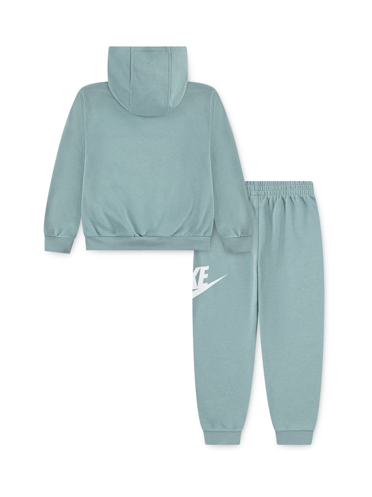 Nike Blue Little Kids Club Fleece Tracksuit Set - Image 2 of 4 Nike Blue Little Kids Club Fleece Tracksuit Set - Image 2 of 4