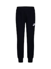 Nike Black Little Kids Full Zip Club Fleece Tracksuit Set - Image 3 of 7