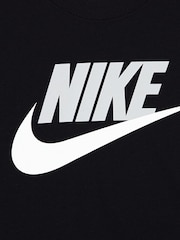 Nike Black Little Kids Zip Through Joggers and T-Shirts 3 Piece Set - Image 4 of 5