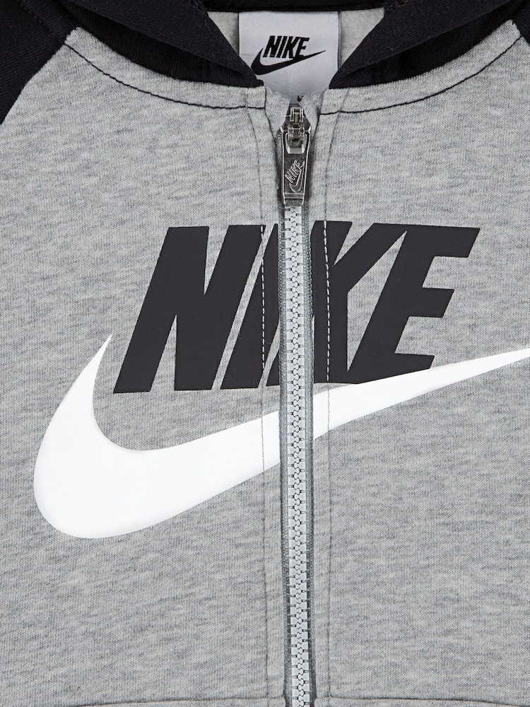 Nike Black Little Kids Zip Through Joggers and T-Shirts 3 Piece Set - Image 5 of 5