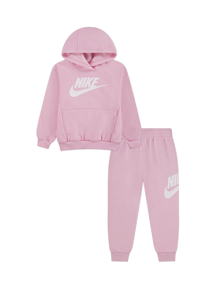 Nike Pink Club Fleece Set - Image 1 of 4