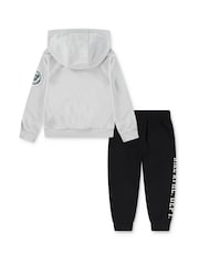 Nike Black Little Kids Athletic Overhead Hoodie and Joggers Tracksuit Set - Image 2 of 6