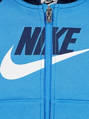 Nike Blue Little Kids Zip Through Joggers and T-Shirts 3 Piece Set - Image 4 of 4