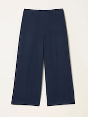 FatFace Dolly Navy Cropped Trouser - Image 1 of 1