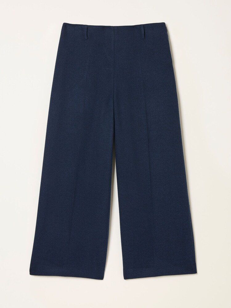 FatFace Dolly Navy Cropped Trouser - Image 1 of 1