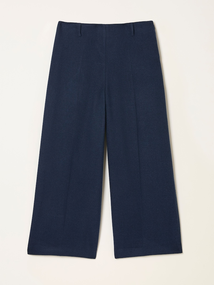 FatFace Dolly Navy Cropped Trouser - Image 1 of 1 FatFace Dolly Navy Cropped Trouser - Image 1 of 1