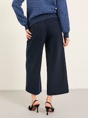 FatFace Dolly Navy Cropped Trouser - Image 2 of 8