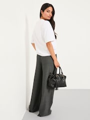 FatFace Preseley Charcoal Grey Wide Leg Trousers - Image 2 of 5