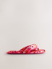 Pink Animal Padded Toe Thong Slippers - Image 5 of 8