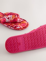 Pink Animal Padded Toe Thong Slippers - Image 6 of 8