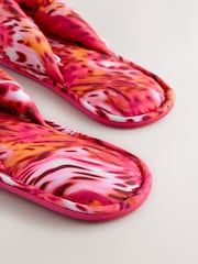 Pink Animal Padded Toe Thong Slippers - Image 8 of 8