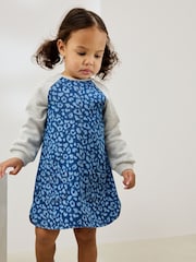 Animal Print Raglan Denim Dress (3mths-8yrs) - Image 1 of 9