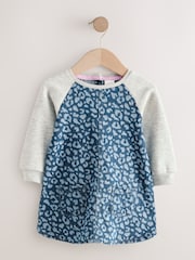 Animal Print Raglan Denim Dress (3mths-8yrs) - Image 5 of 9