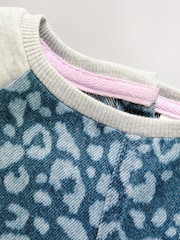 Animal Print Raglan Denim Dress (3mths-8yrs) - Image 7 of 9