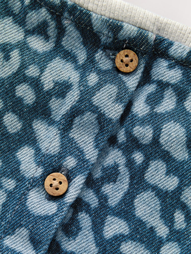 Animal Print Raglan Denim Dress (3mths-8yrs) - Image 9 of 9