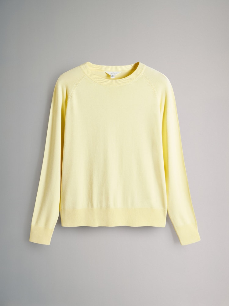 The Set Yellow Butter Fine Knit Crew Jumper - Image 1 of 2